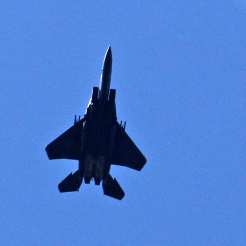 McDonnell Douglas F-15 Eagle — - Although this aircraft caught me by surprise, it did not catch me completely unprepared. Photo taken around 1100Hrs EDT on 08-Sep-2017   