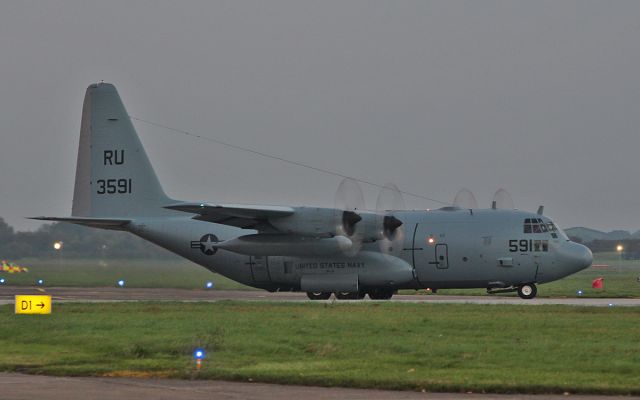 Lockheed C-130 Hercules (16-3591) - "convoy3462" usn c-130t 163591 dep shannon 10/10/18.