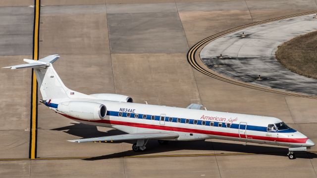 Embraer ERJ-135 (N834AE) - Little bud had her tail knocked by an EVA 744 in ORD.