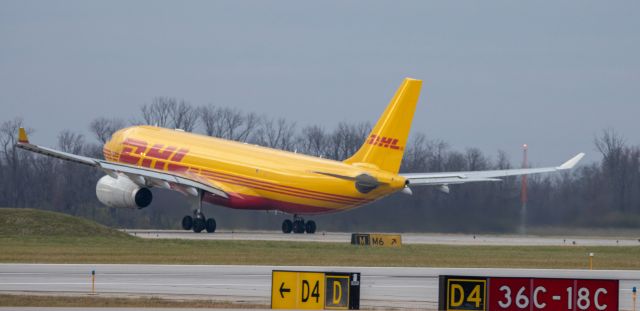 Airbus A330-300 (D-ALMD) - left few hours ago runway 27 for milan