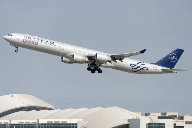 Airbus A340-600 (B-6053) - B-6053  Airbus  A340-642  Skyteam  CES  KLAX  20130304  4109