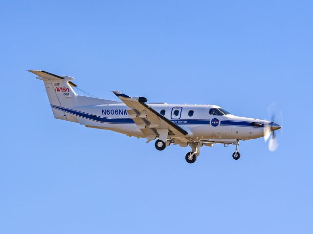 Pilatus PC-12 (N606NA) - NASA606, formerly N990AG, returning to KCLE on 1 Feb 2024 with fresh colors.