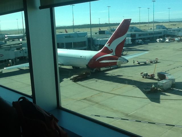 BOEING 767-300 (VH-OGP) - View from Qantas Club