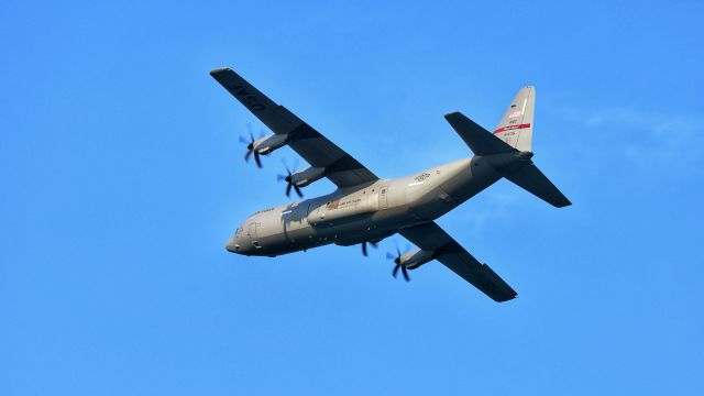 N51435 — - Lockheed Martin C-130 flying over Narragansett Bay in June 2018