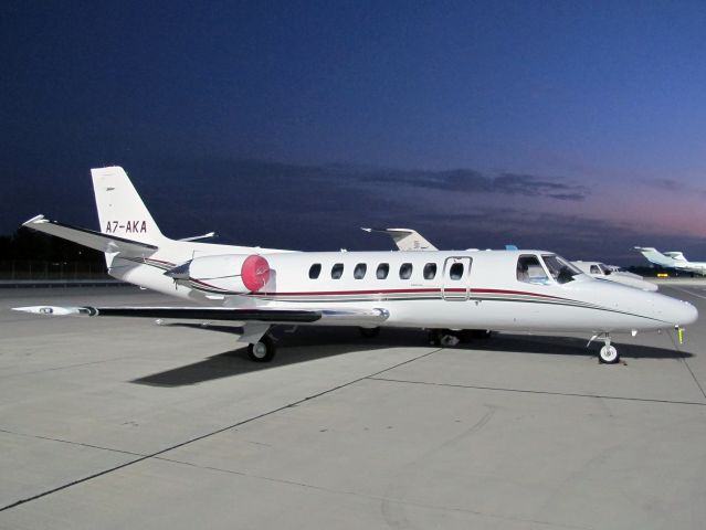 Cessna Citation V (A7-AKA) - No location as per request of the aircraft owner.