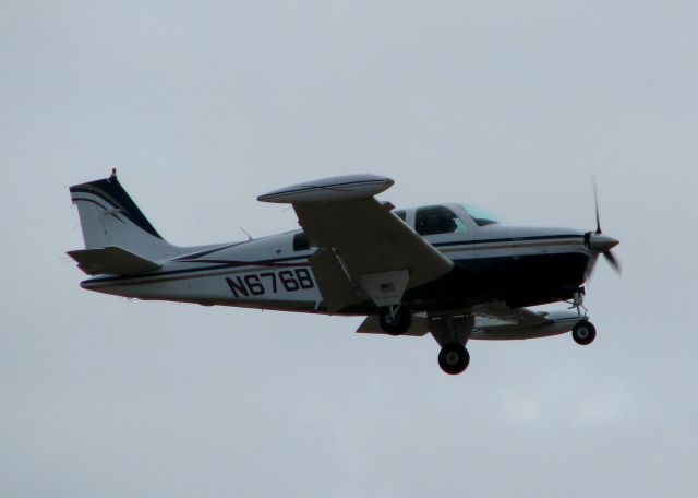 Beechcraft Bonanza (36) (N676BH) - Landing at Shreveport Regional.