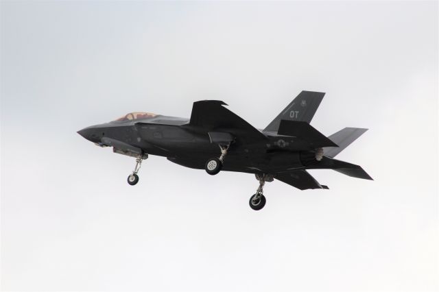 Lockheed F-35C — - F-35 on final approach at Volk Field Runway 27.