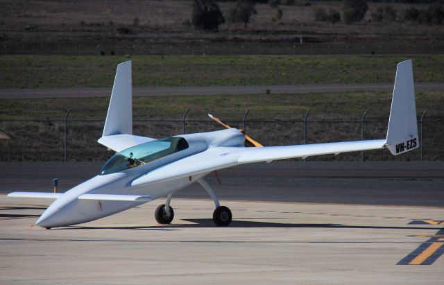 RUTAN Long-EZ (VH-EZS) -  Magnificent example of brilliant design at Wellcamp International as part of an invitational flyin