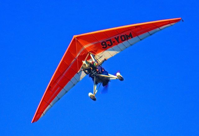 9J-YOM — - Ultralight flying over Victoria Falls, Zimbabwe