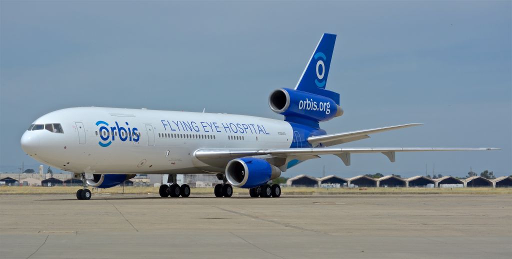 McDonnell Douglas DC-10 (N330AU) - Orbiss newest aircraft at McClellan. Departed for Memphis later on that day. 