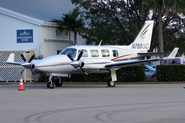 Piper Navajo (N780GC) - Seen here on 27-Nov-16.