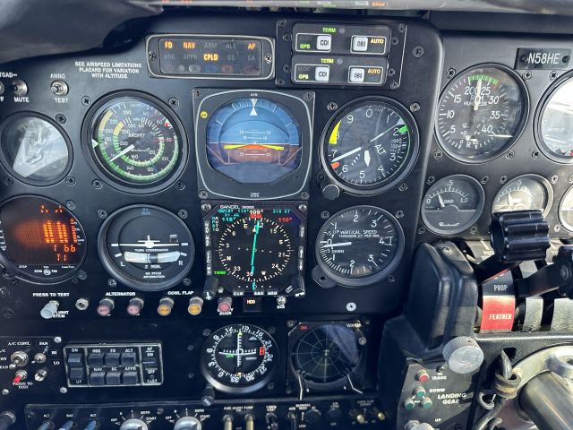 Beechcraft 56 Turbo Baron (N58HE) - panel