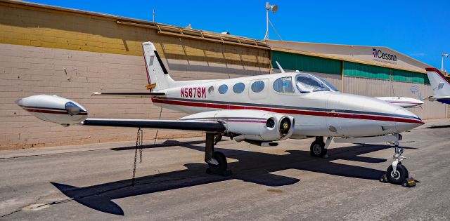Cessna 340 (N5878M) - N5878M 1972 Cessna 340 s/n 340-0059 - North Las Vegas Airport 2023 Aviation Open Housebr /North Las Vegas Airport  KVGTbr /Photo: TDelCorobr /June 3, 2023