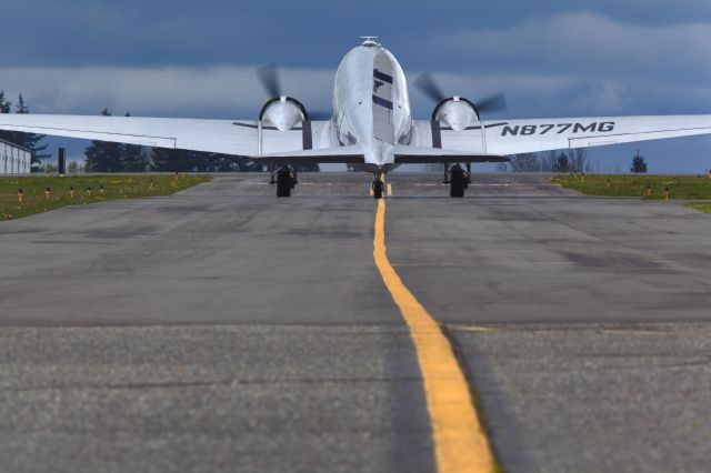 — — - Historic Flight Foundations DC-3 taxiing on Kilo 7, Paine Field Everett, Wa. Canon 5D MkII w/300mm lens