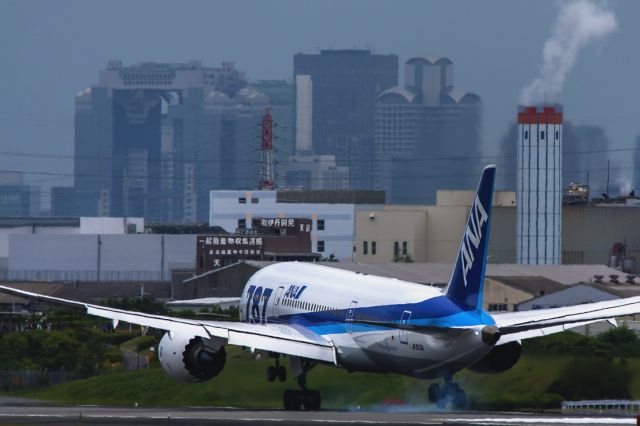 Boeing 787-8 (JA812A) - JA812A_&_Umeda Sky Building