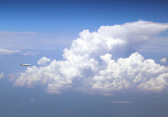 Boeing 747-400 (G-CIVL) - B744 de British airways en route pour Nairobi au dessus de la mer adriatique 35 000 ft