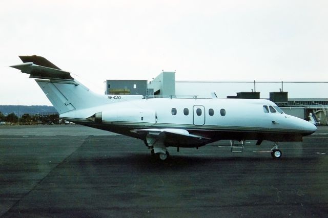 Piper Cherokee (VH-CAO) - BRITISH AEROSPACE HS125-3B - REG : VH-CAO (CN 21015) - ADELAIDE INTERNATIONAL AIRPORT SA. AUSTRALIA - YPAD 35MM SLIDE CONVERSION USING A LIGHTBOX AND A NIKON P80 DIGITAL CAMERA IN THE MACRO MODE. 27/12/1986