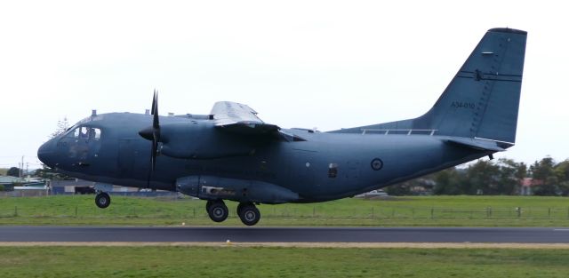 ALENIA Spartan (C-27J) (A34010) - Photo of the RAAF c27j taken from the road next to the runway.