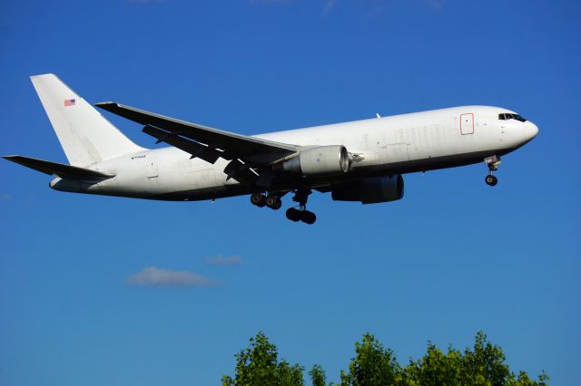 N744AX — - Dirty girl, but her all white paint really set off the blue sky. 