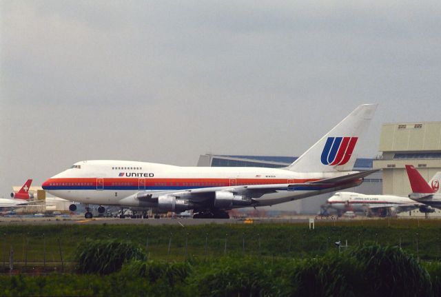 BOEING 747SP (N143UA) - Departure at Narita Intl Airport Rwy34 on 1988/05/25