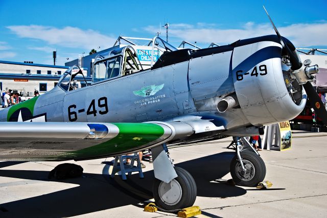 North American T-6 Texan (N7300C) - N7300C  1958 North American AT-6D C/N 43763 SNJ-5  - Marine Corps Air Station Miramar (MCAS Miramar) (IATA: NKX, ICAO: KNKX, FAA LID: NKX)<br>Photo: Tomás Del Coro<br>Miramar Air Show 2014<br>October 4, 2014