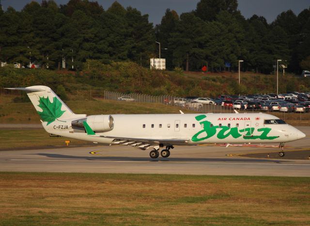 Canadair Regional Jet CRJ-200 (C-FZJA) - Arriving 18C - 10/24/10