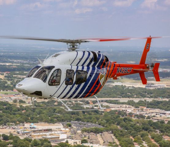 Bell 429 GlobalRanger (N428CF) - CareFlite Bell 429 in flight over Ft Worth, Texas