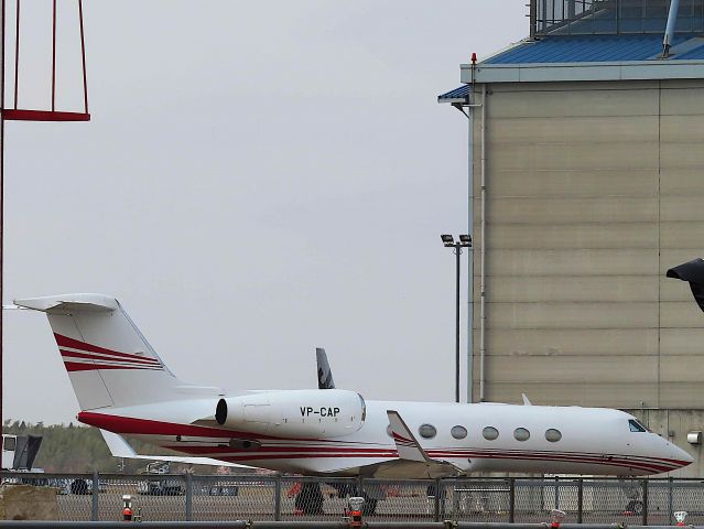 Gulfstream Aerospace Gulfstream IV (VP-CAP) - I took this picture on Apr 07, 2019.