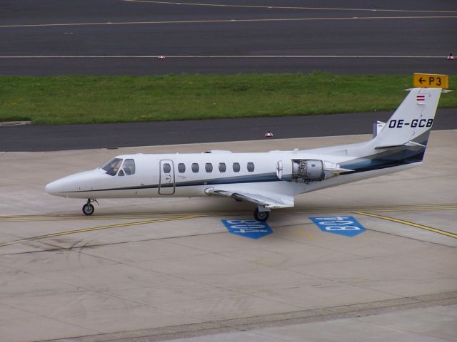 Cessna Citation V (OE-GCB) - Photo taken during August 2014 c/n 560-0517. Part of engine cover looks to be missing.