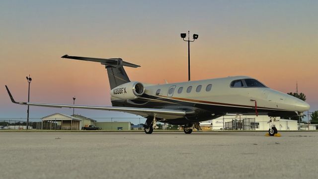 Embraer Phenom 300 (N358FX) - LXJ358, operated by this 2014 Embraer Phenom 300, with some cotton candy coloured skies. 6/22/22. 