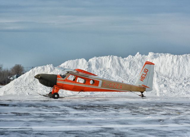 HELIO U-10 Super Courier (C-GZZA) - Ready for another flight from CYHU