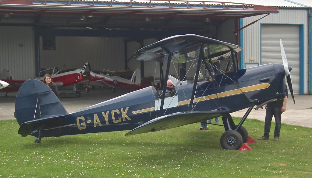 G-AYCK — - Outside hanger at Shoreham Airport