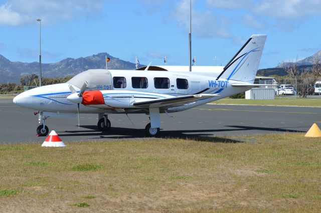 Piper Navajo (VH-TOT) - Chieftain VH-TOT at Flinders Island, Oct 2016