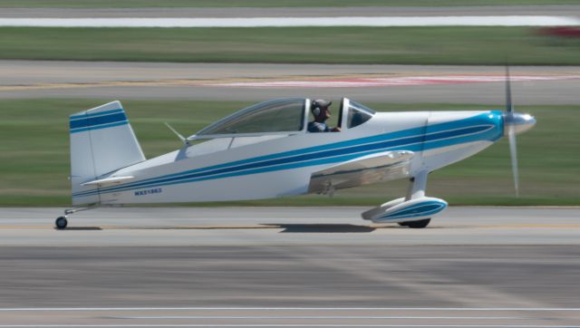 THORP Tiger (AMU51863) - An experimental Thorpe T-18 taxis to Runway 35L at EFD on 3/18/2021