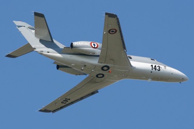 Dassault Falcon 10 (FNY143) - French Navy Dassault Falcon 10 MER, Landivisiau Naval Air Base (LFRJ)