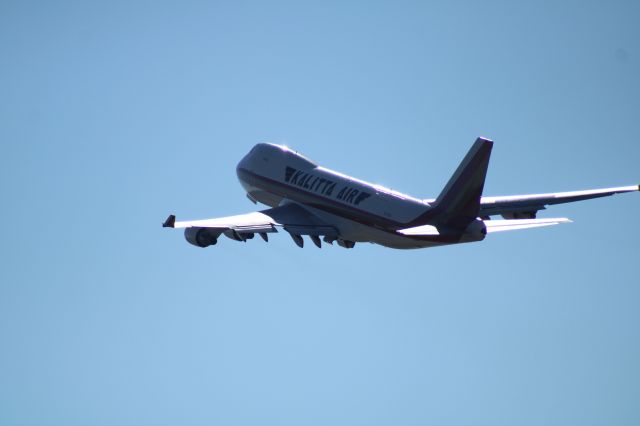 Boeing 747-400 (N710CK) - Kalitta Air 747 on a 18L departure to Miami.