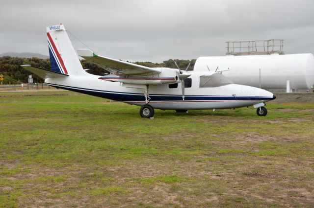 Aero Commander 500 (VH-UJU) - Gamair shrike at Flinders Island, May 2022