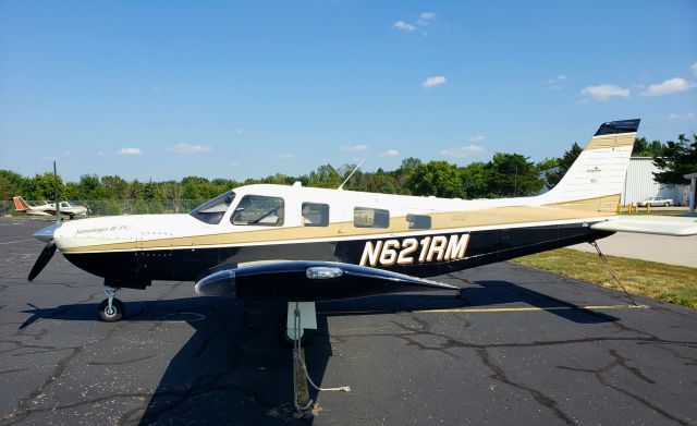 Piper Saratoga/Lance (N621RM) - tiedown with n1995a in background