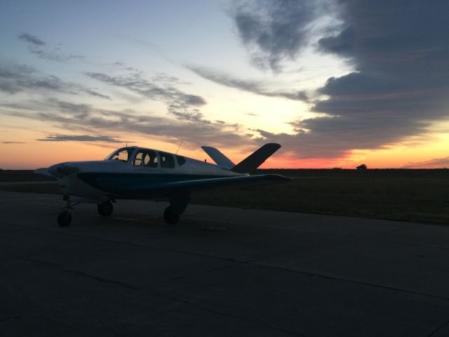 Beechcraft 35 Bonanza (N4325D) - Morning in Colorado on August 21st.  Flying to Torrington, Wyoming to watch the solar eclipse.