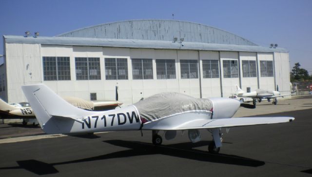 Lancair Legacy 2000 (N717DW) - 2014 Lancair Legacy with 2-blade prop attending LANCAIR 30th Anniversary Fly-In in August 2014.