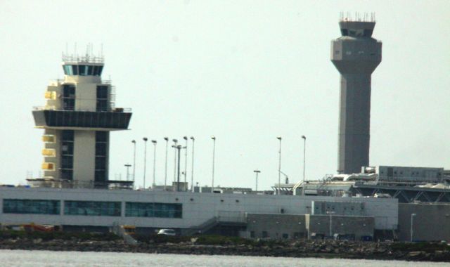 — — - Old FAA Tower on Left, with NEW on Right