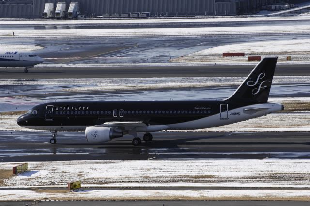 Airbus A320 (JA08MC) - Taxing at Haneda Intl Airport on 2013/01/15