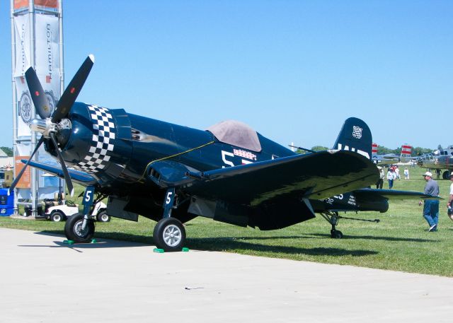 VOUGHT-SIKORSKY V-166 Corsair (N179PT) - At Oshkosh. 1948 Vought F4U-5 Corsair 