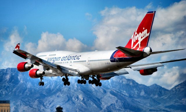 Boeing 747-400 (G-VXLG) - Virgin Atlantic Airways Boeing 747-41R G-VXLG (cn 29406/1177) Ruby Tuesday  Las Vegas - McCarran International (LAS / KLAS) USA - Nevada, February 21, 2010 Photo: Tomas Del Coro