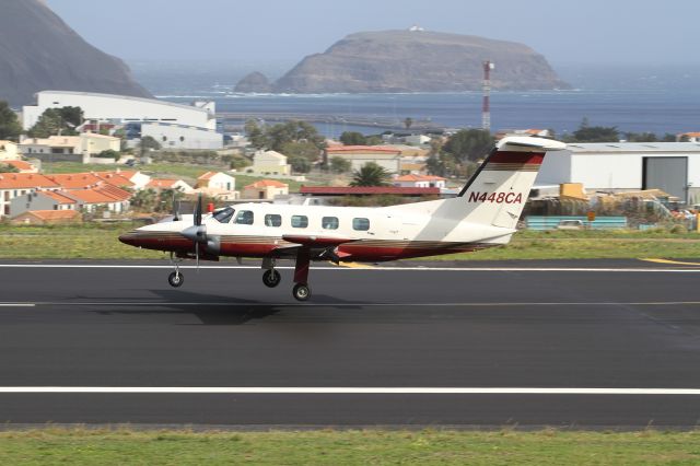 Piper Cheyenne 400 (N448CA) - landing Rwy 36