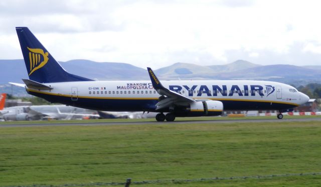 Boeing 737-800 (EI-ENK) - Taken from Almondbank on 17th August 2014.