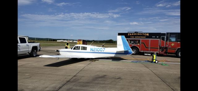 N21007 — - Gear up landing 1964 MOONEY M20C