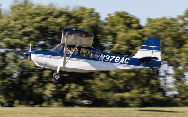 CHAMPION Tri-Traveler (N378AC) - A Champion Citabria departs Red Stewart Airfield for Mt. Sterling, Kentucky.