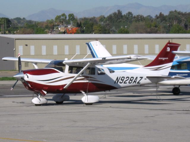 Cessna 206 Stationair (N928AZ) - Parked at Fullerton