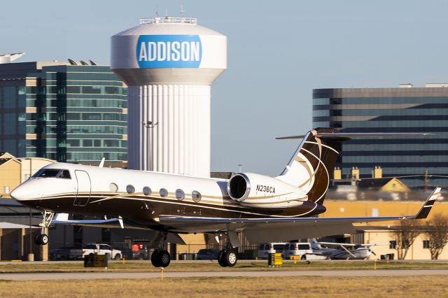 Gulfstream Aerospace Gulfstream IV (N236CA) - Arriving back home at ADS from Los Cabos Mexico.